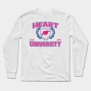 Heart University, Valentines Long Sleeve T-Shirt